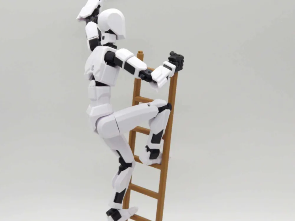 Model On Ladder Ladder in - Scale model by MakerShed MakerWorld: Download Free 3D Models