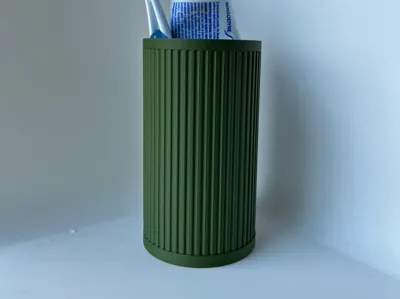 Toothbrush Holder with Bayonet Base –Ribbed Design