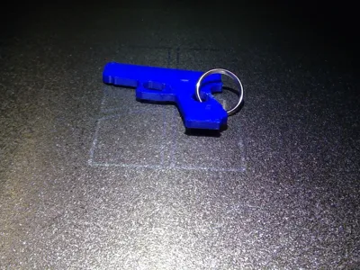 pistol keychain