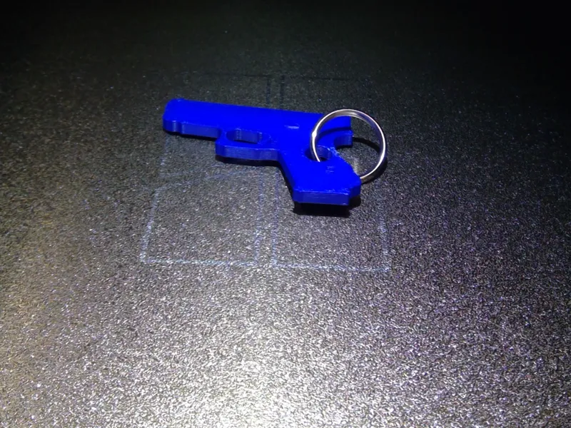 pistol keychain