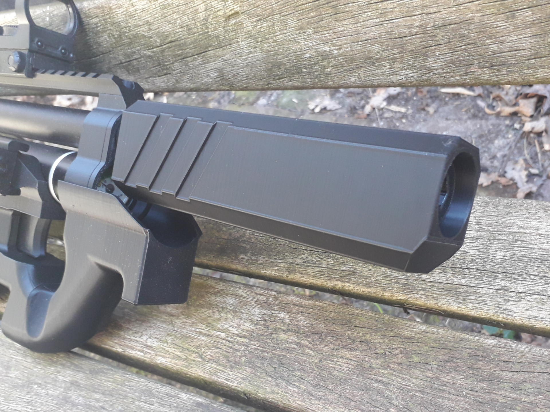 Rectangular Airgun Suppressor .30 (1/2"-20 UNF)