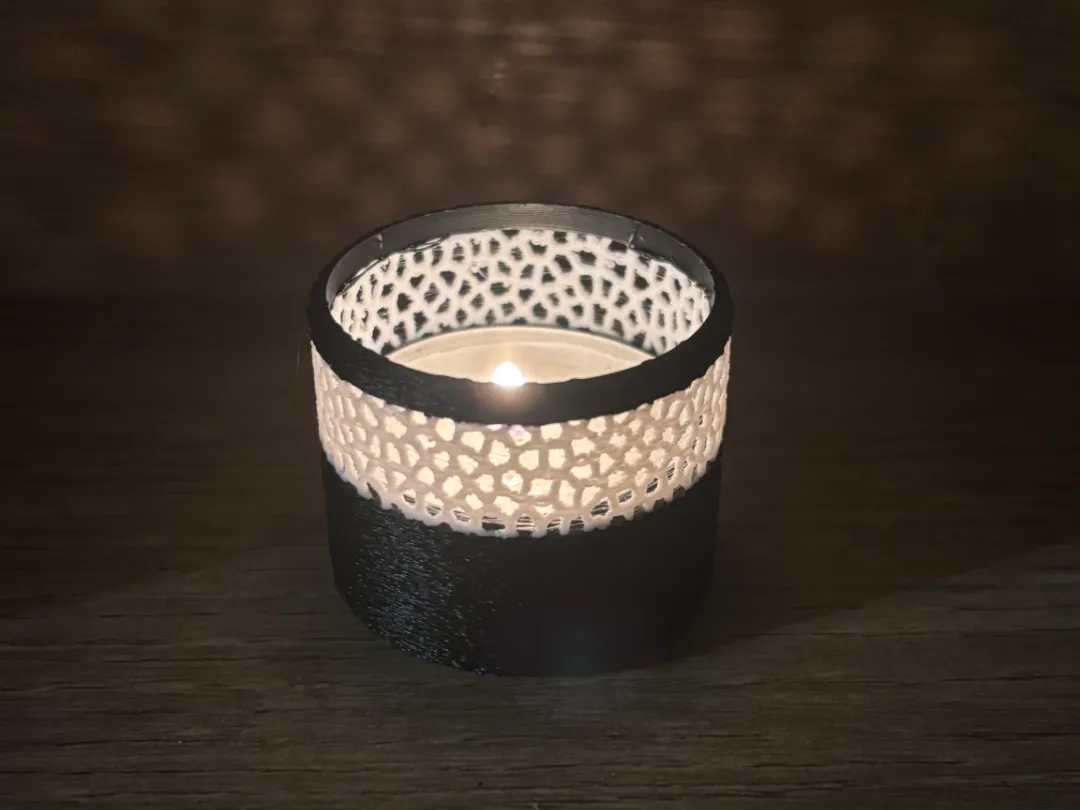 Voronoi / Fuzzy Skin Tealight Holder by Florian Weller MakerWorld ...