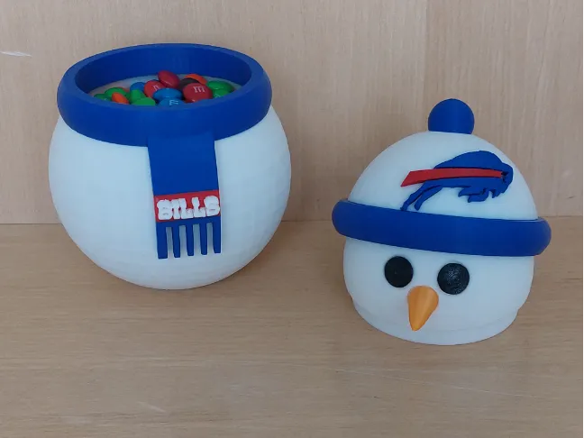 Bills snowman candy dish