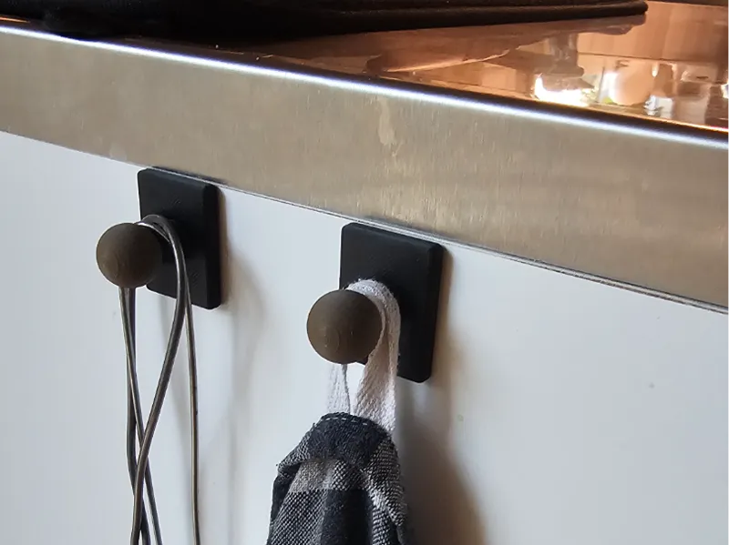 Towel-hanger for double-sided tape