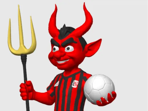 AC MILAN DEVIL MASCOT