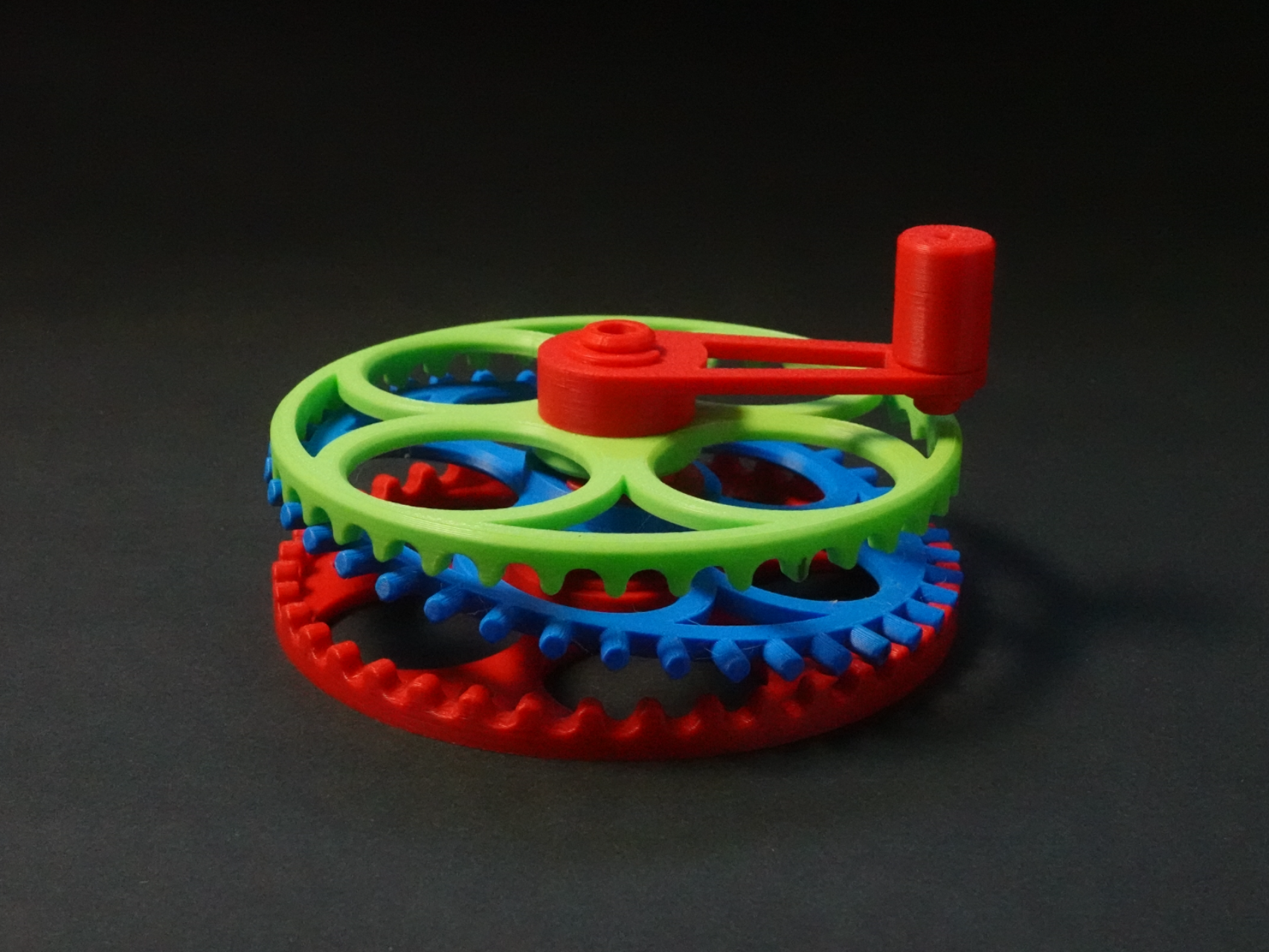 Wobbling pin gear reduction mechanism - 1