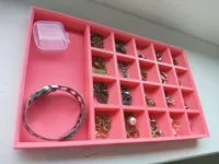 Organiseur à bijoux 20 petits compartiments + 1 grand — photo 4