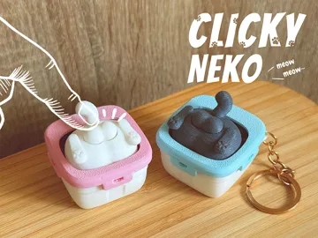 Objeto manipulable: Clicky Neko – Snack-Stealing Tomcat Fidget Toy — vista de referencia 2