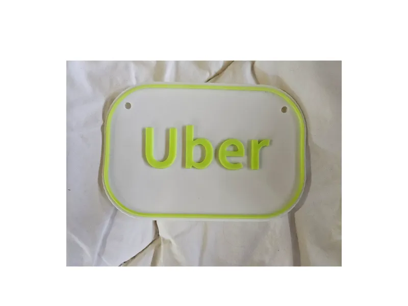 Uber Rideshare sign for Fraont and or Rear Window.