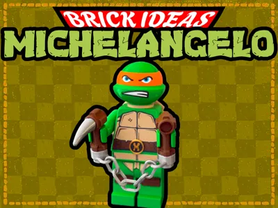 Michelangelo NinjaTurtles brick-style - 500%