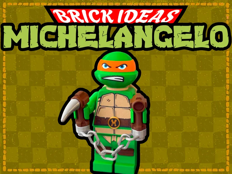 Michelangelo NinjaTurtles brick-style - 500%