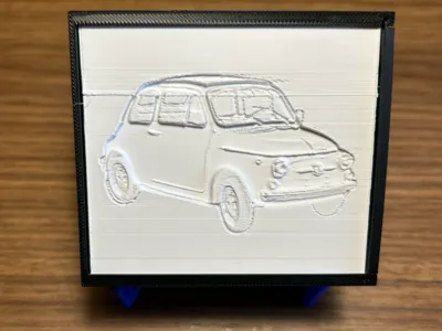 Fiat 500 Lithophane