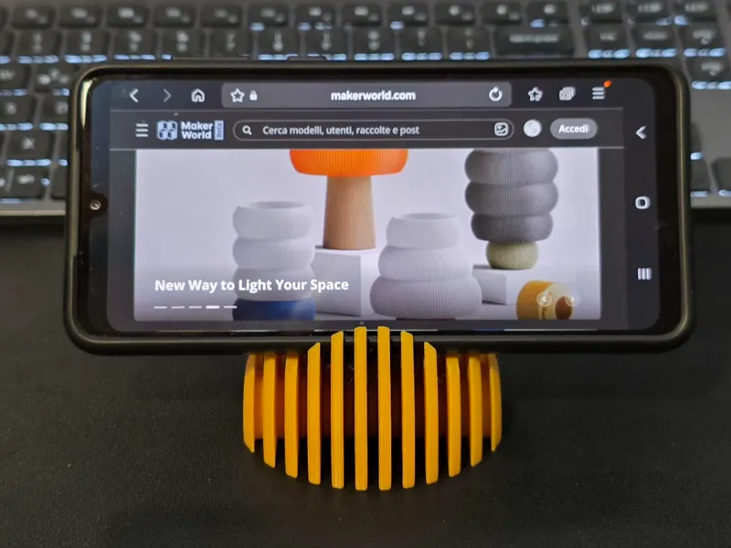 70s Style Phone holder / stand