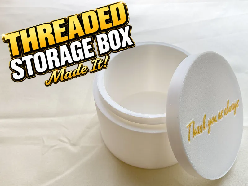Threaded Storage Box with Lid_吉田工房
