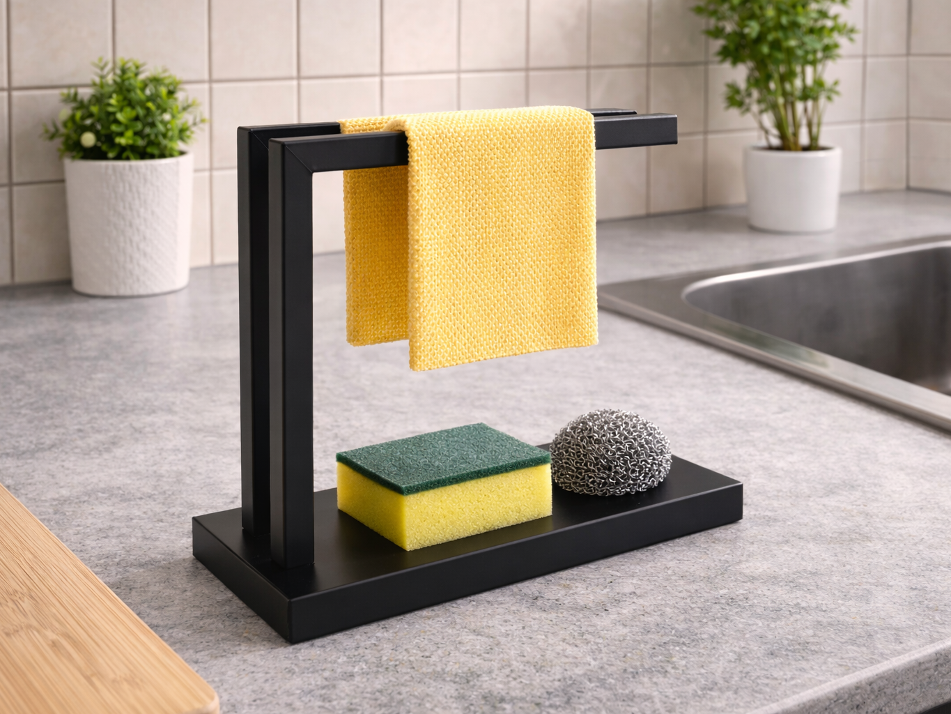 Kitchen Sink Organizer with Towel Holder