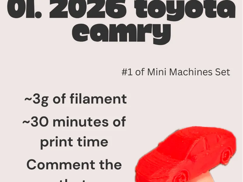2026 Toyota Camry - Mini Machines #1