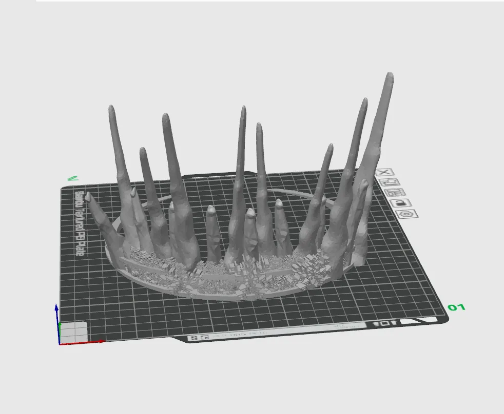 얼음 여왕의 왕관 - 무료 3D 프린트 모델 - MakerWorld, image size:982x808