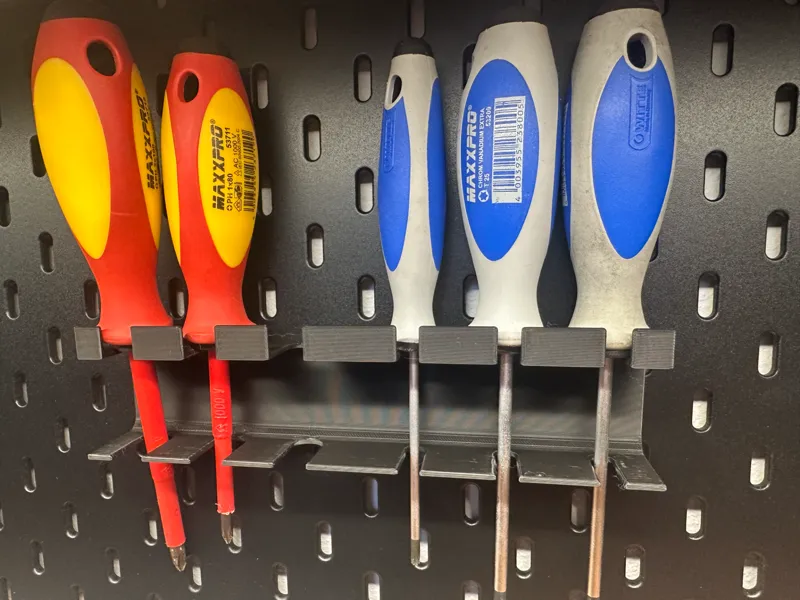 Pegboard Screwdriver Rack