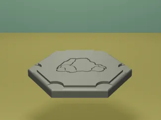 Catan 3d Simplified Ore Hex