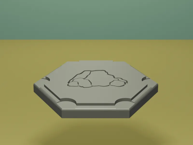 Catan 3d Simplified Ore Hex