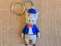 Porky pig keychain 0.2mm layer, 2 walls, 15% infill