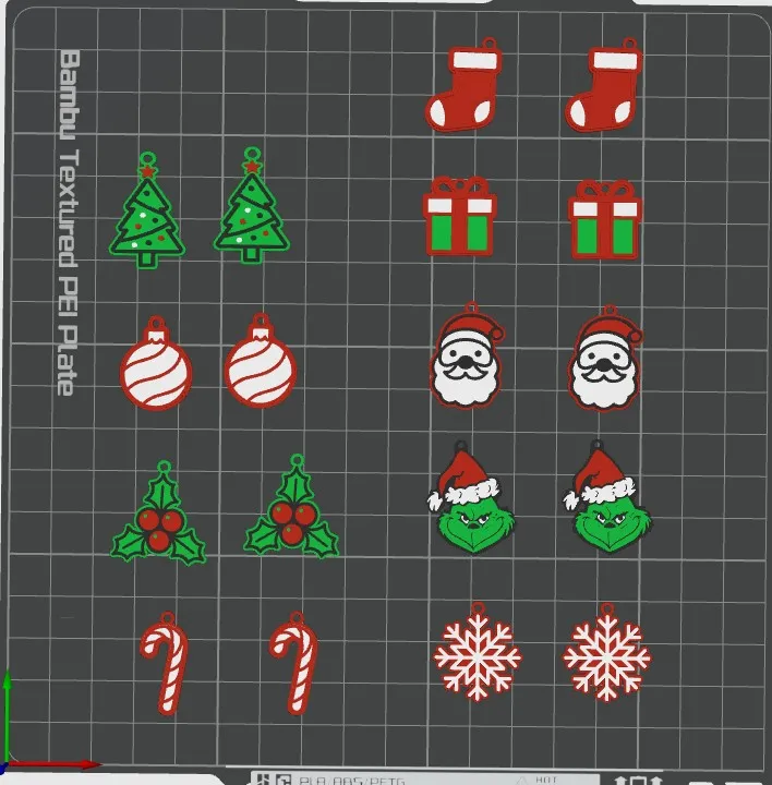Earrings Christmas view 3
