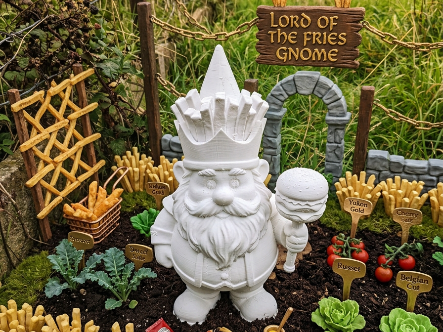 Lord of the Fries - Garden Gnome