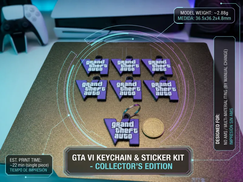 GTA IV Llavero No AMS  2.88gr!!