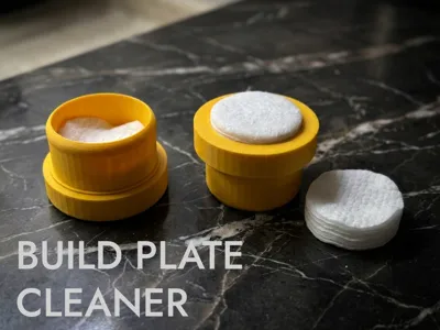 Build Plate Cleaner with Cotton Pads in Container