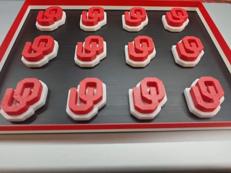 OU Logo Candle Mold Master for Silicone Casting