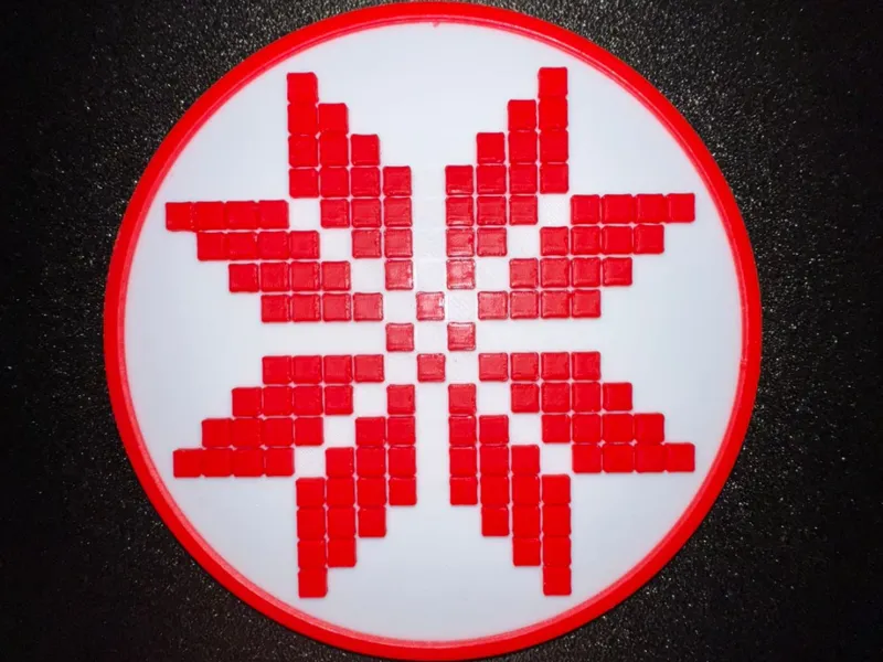 Palestinian Embroidery Star - Coaster 