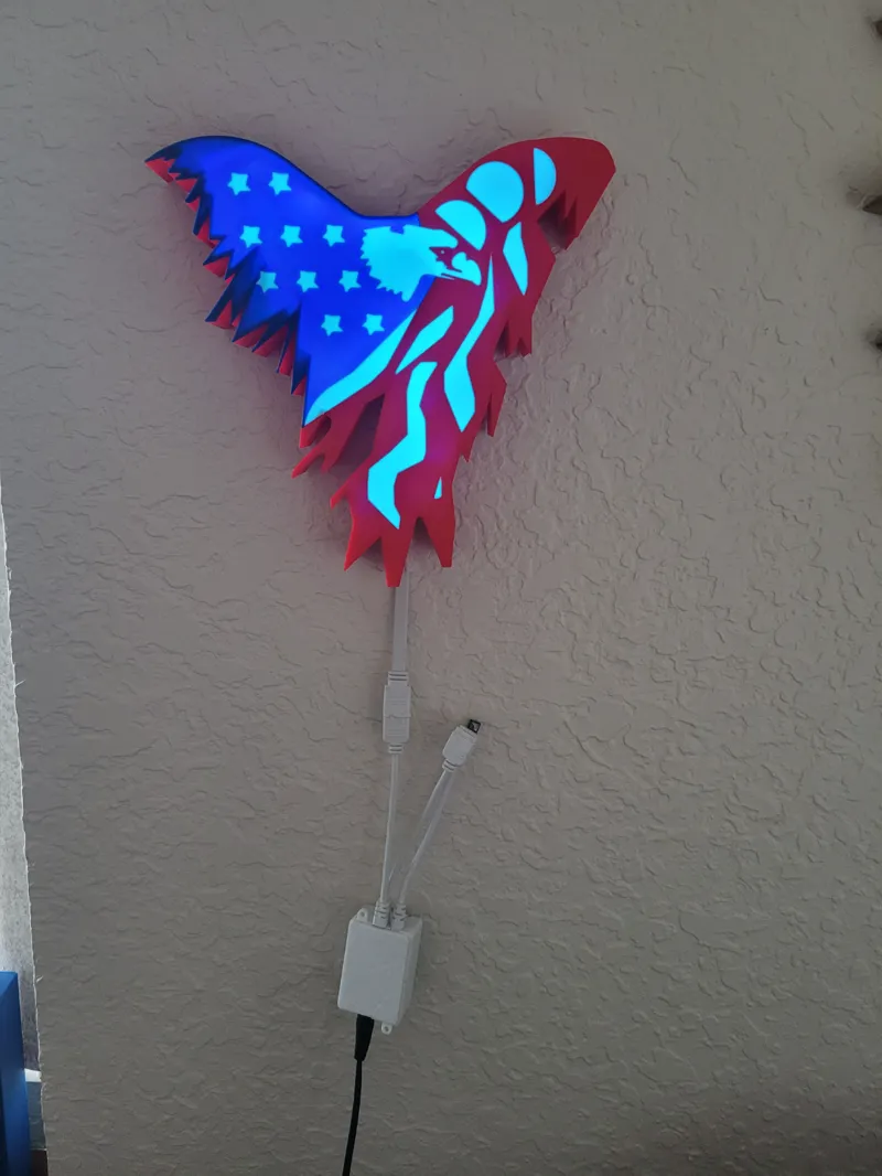 Eagle Flag Light Box cover