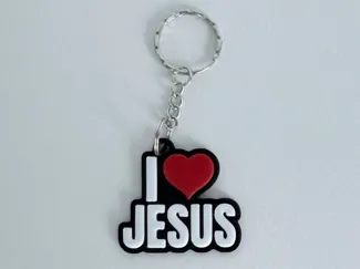 I Love Jesus Keychain – Christian Faith
