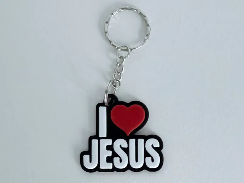 I Love Jesus Keychain – Christian Faith
