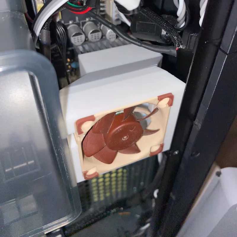 P1P, P1S, X1C Noctua or Bambu Control Board Fan Duct - Easy Install for Bambu Lab Printers