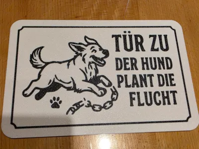 Funny Dog Sign