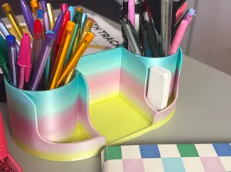 Pencil + Stick Notes Organizer