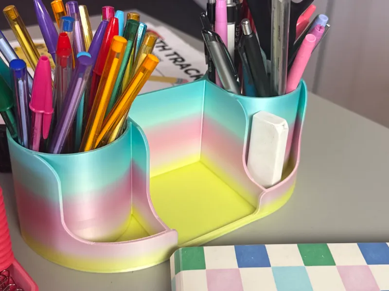 Pencil + Stick Notes Organizer