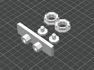 Multiboard Command Strip Mounts for Offset Snap