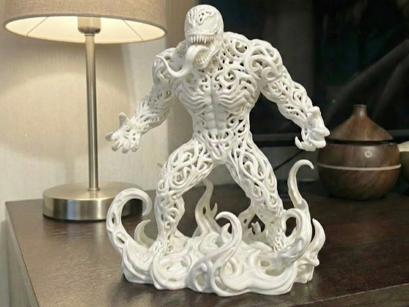 Venom Voronoi Edition - Artistic Symbiote Statue