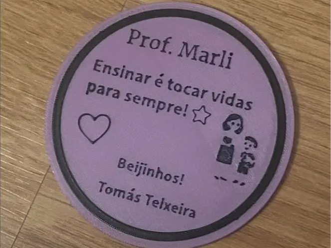 Lembrança para professora
