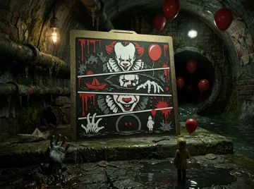 Cuadro decorativo en 3D: Pennywise Horror Storyboard Wall Art — vista de referencia 4