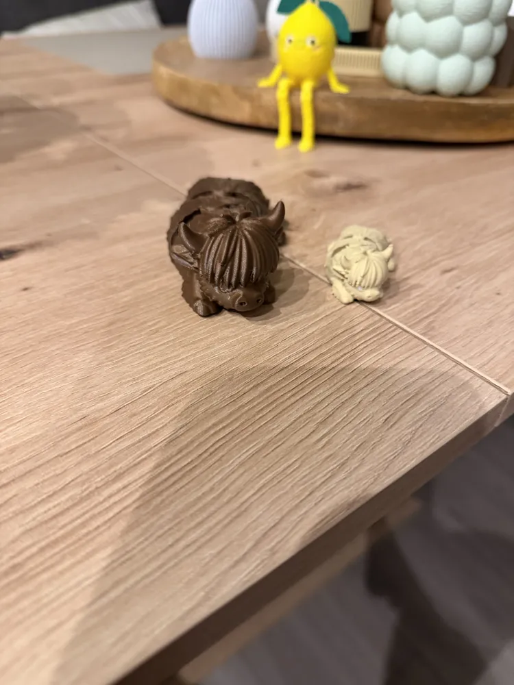 Flexi Highland Cow – Cute & Articulated - Free 3D Print Model - MakerWorld