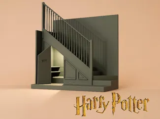 Harry Potter's room diorama