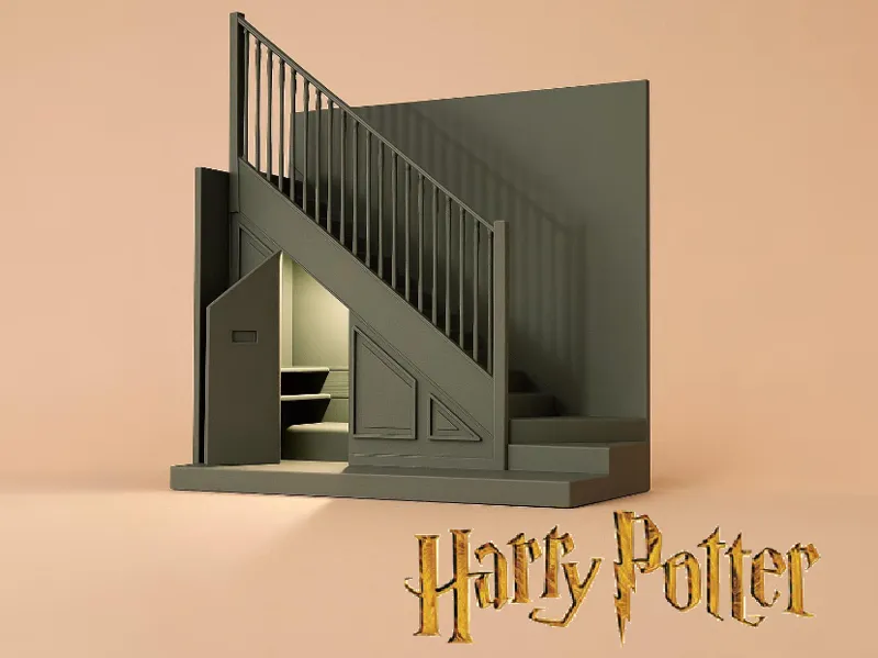 Harry Potter's room diorama