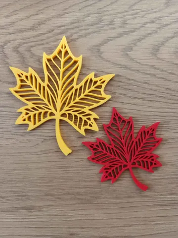 Letrero o emblema decorativo: Decorative Maple Leaf – Autumn Decor — vista de referencia 5