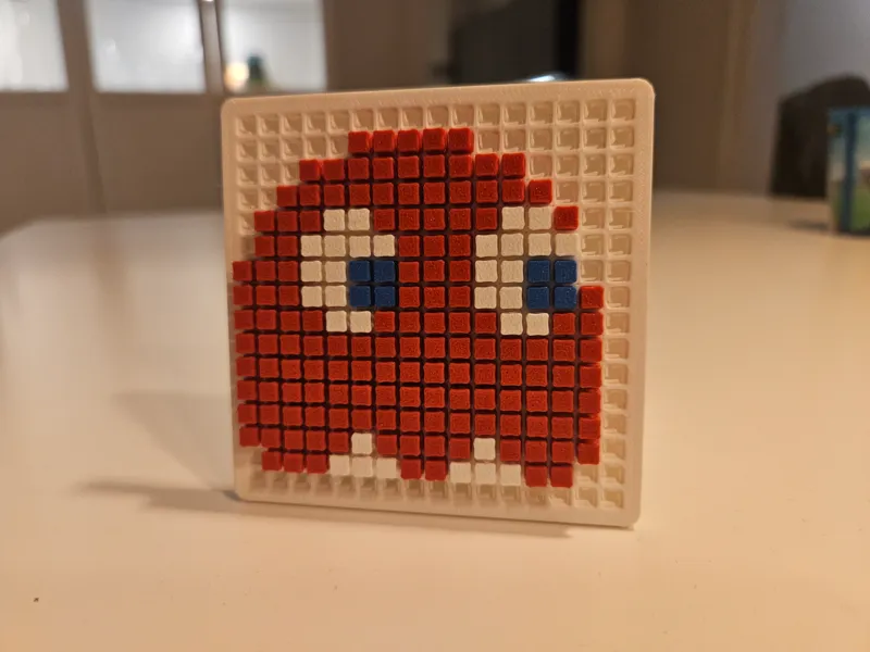 Pixel Puzzel Pacman Ghost