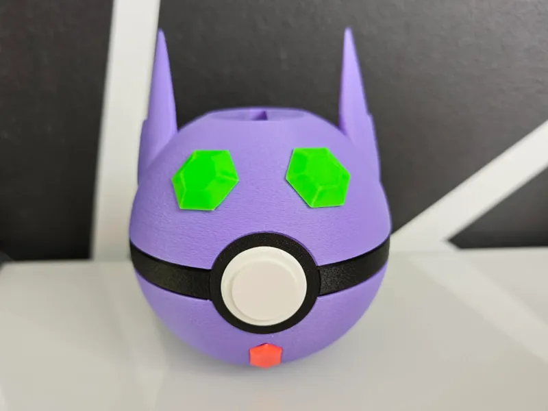 Sableye Pokeball Piggy Bank  - GLOW IN THE DARK