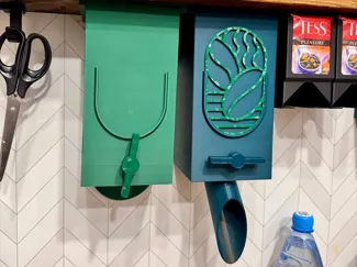Customized dispenser for coffee, sugar