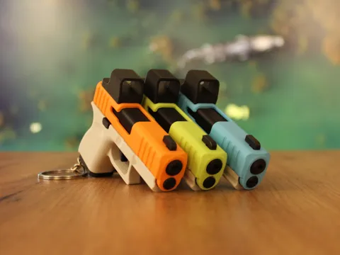 Glock Fidget Keychain – Slide-Action Toy